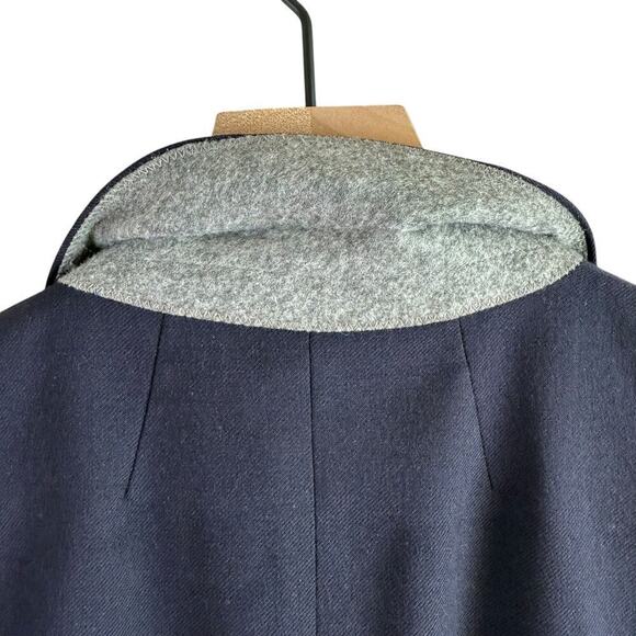 J.Crew‎ Navy Parker Blazer in Wool Flannel One-Button, Size 6P - Picture 10 of 12
